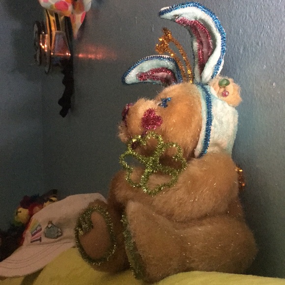 Bumble Bear Sparkly Handmade OOAK Angel Wish π - Picture 1 of 8